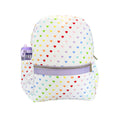 Mint - Tiny Hearts Medium Backpack w/ Pocket - Blissful Bundlz