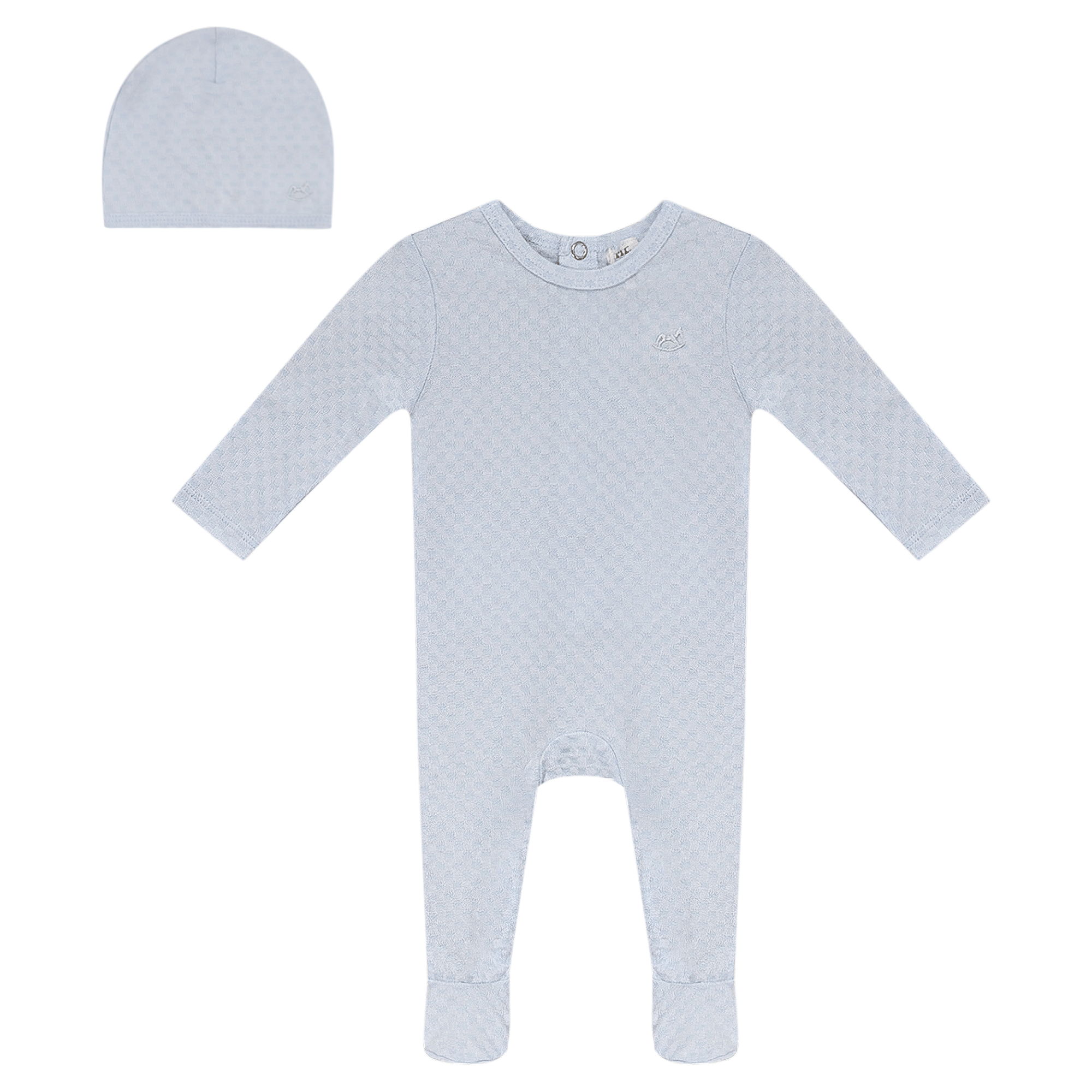 Mr. Mr. Checked 3Pc Layette Set - Blissful Bundlz