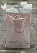 My Little Jewel White Cats Eye Bead Baby Bracelet - Blissful Bundlz