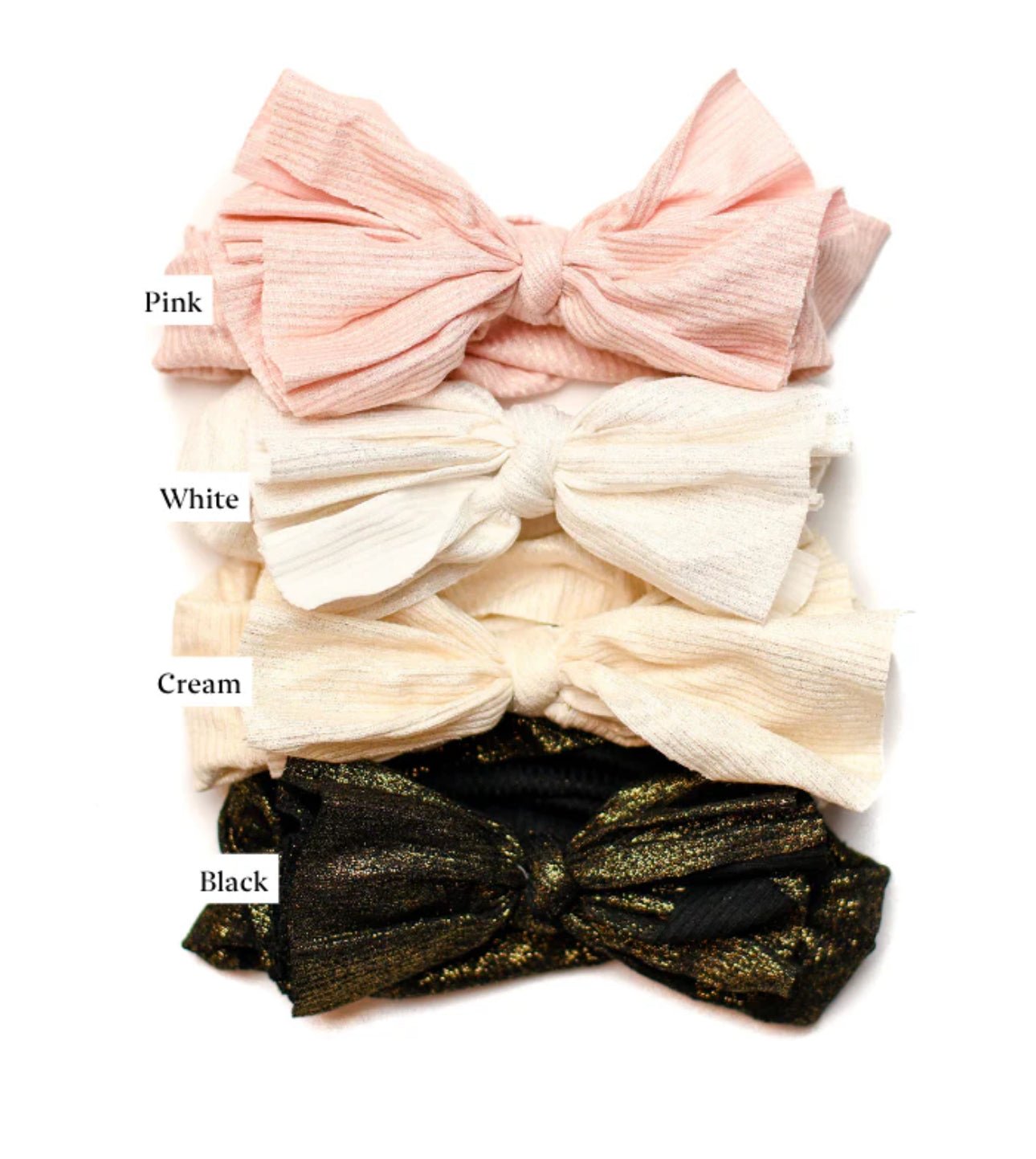 Nicsessories Butter Soft Shimmer Baby & Toddler Bow Headband - Blissful Bundlz