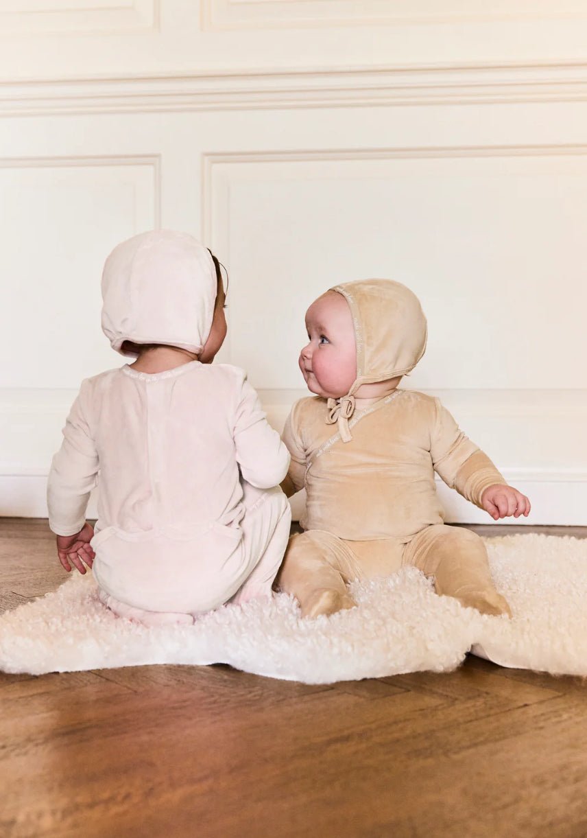 Noggi Velour Wrap 3 Piece Layette Set - Blissful Bundlz