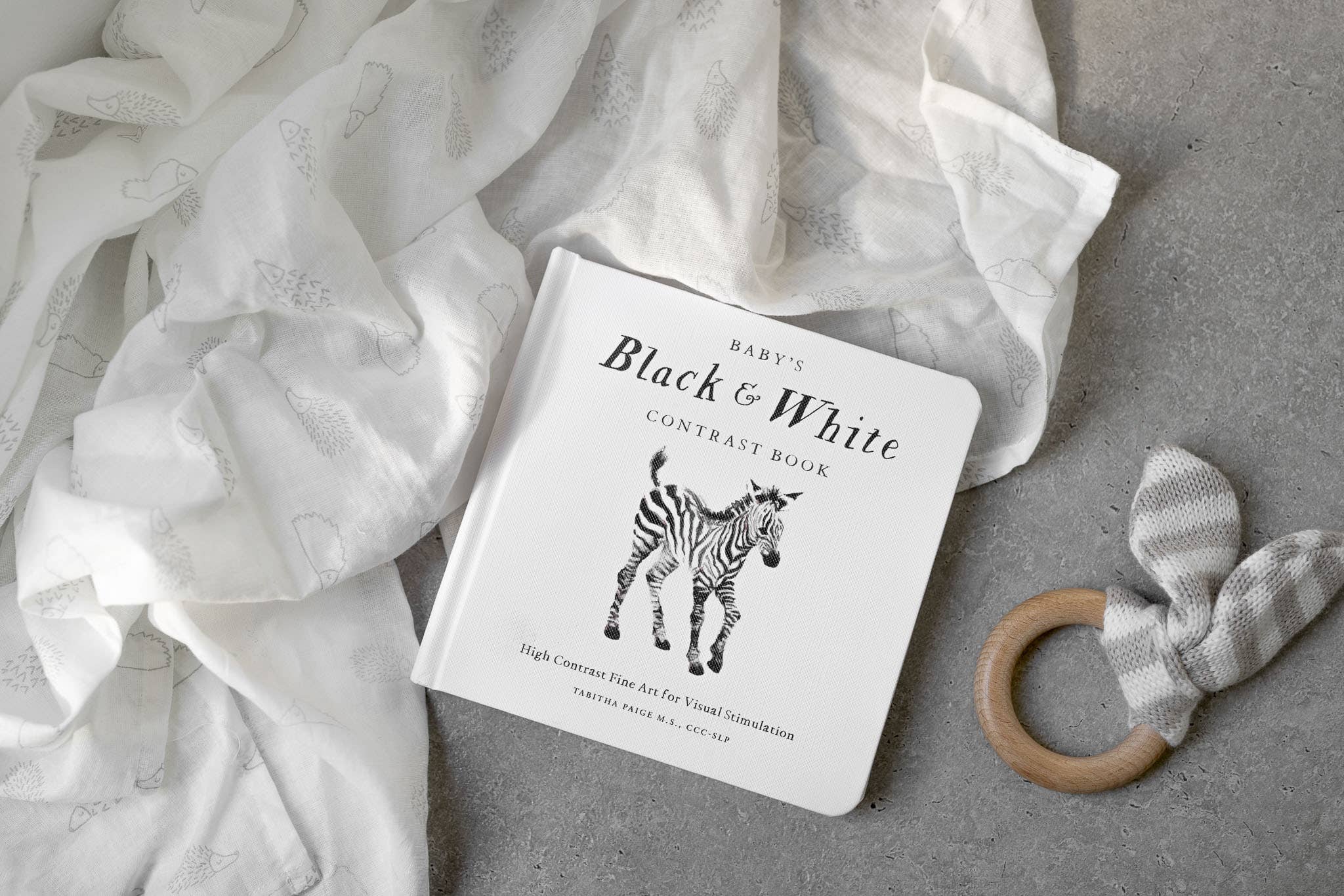 Paige Tate & Co. Black and White Contrast Book for Baby - Books