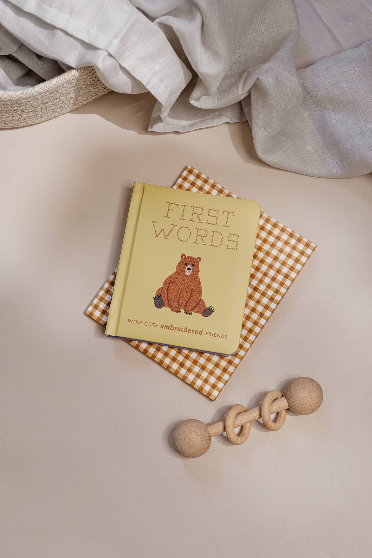 Paige Tate & Co. First Words with Cute Embroidered Friends - Books