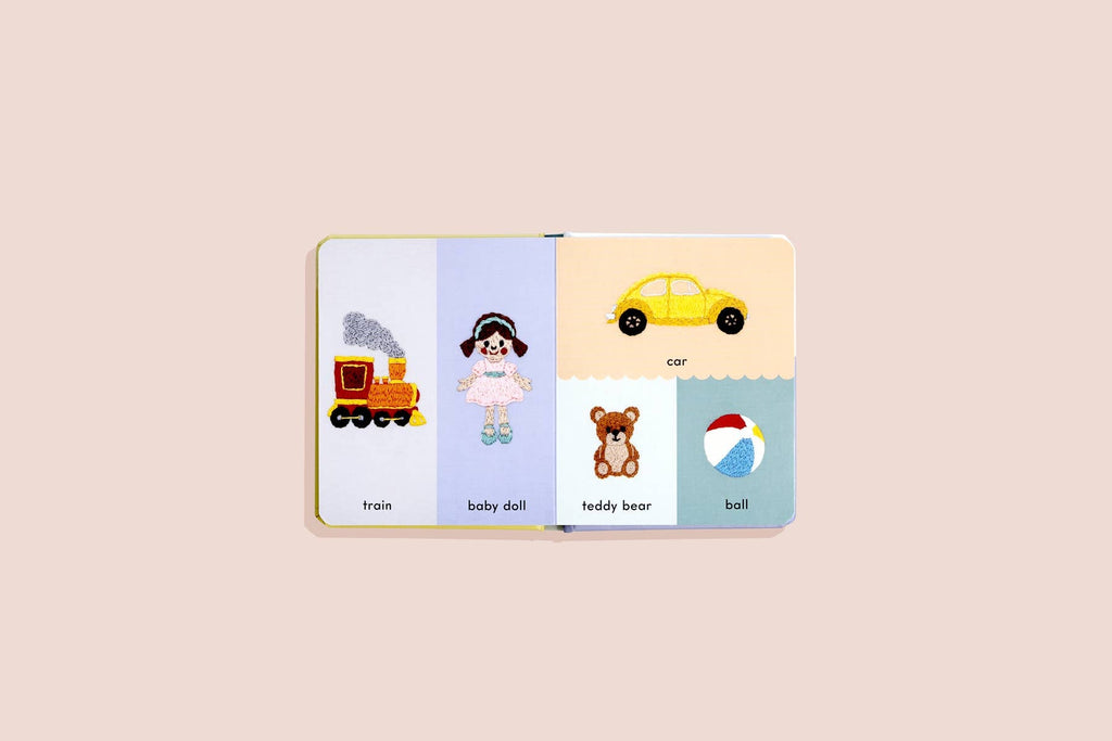Paige Tate & Co. First Words with Cute Embroidered Friends - Books