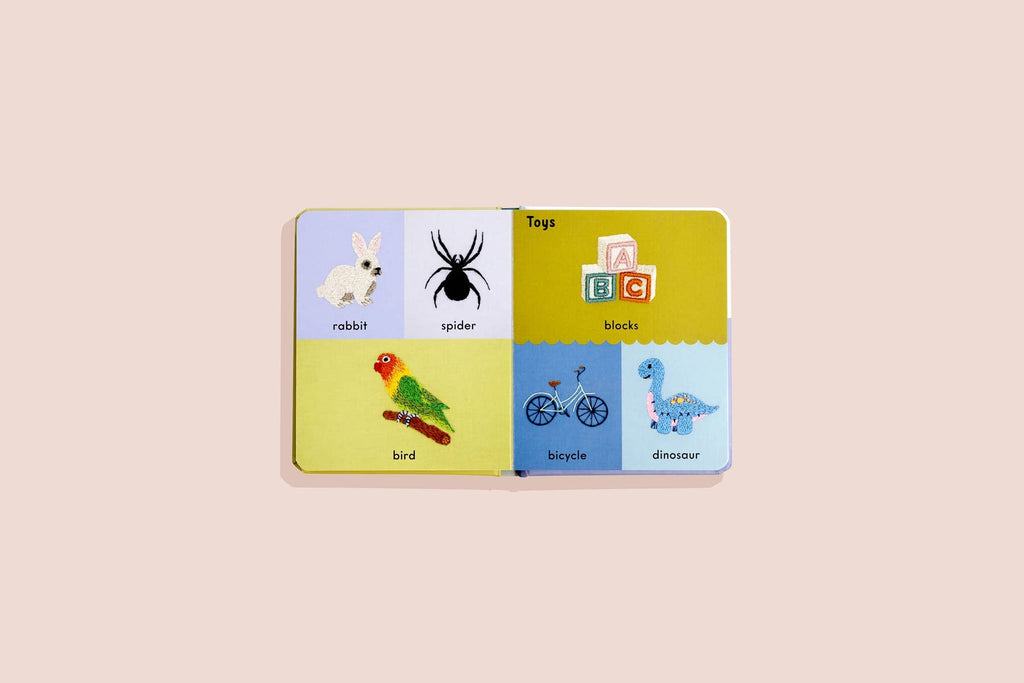 Paige Tate & Co. First Words with Cute Embroidered Friends - Books