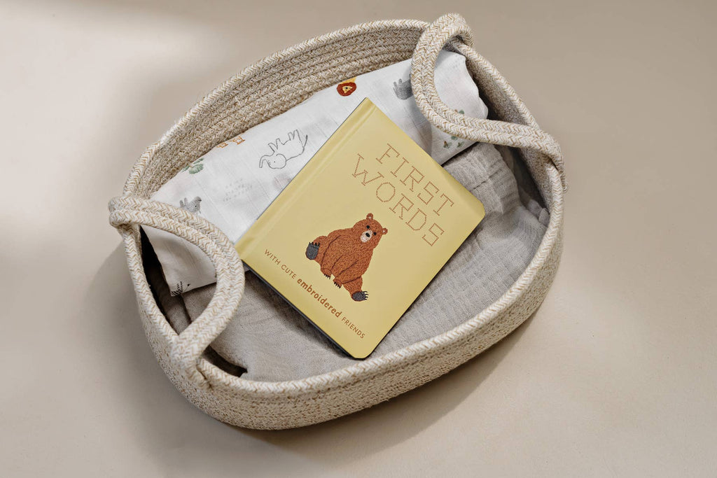 Paige Tate & Co. First Words with Cute Embroidered Friends - Books