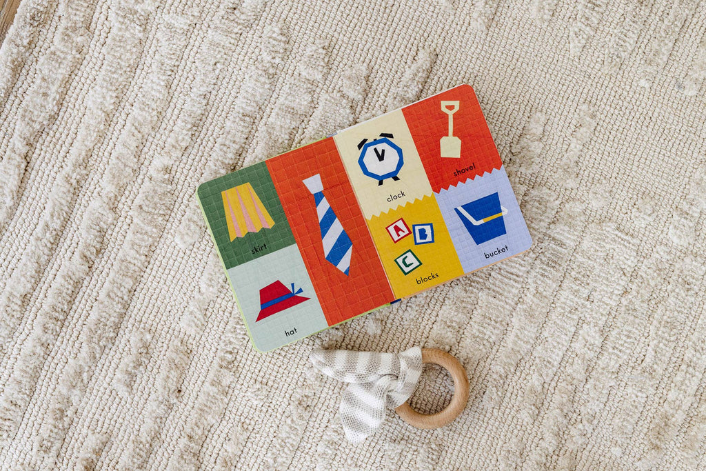 Paige Tate & Co. - First Words with Cute Quilted Friends (Baby Board Book) - Books