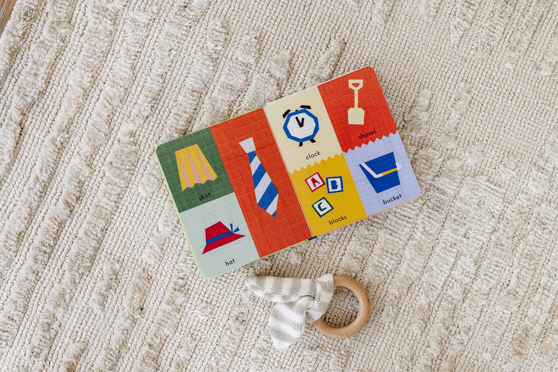 Paige Tate & Co. - First Words with Cute Quilted Friends (Baby Board Book) - Books