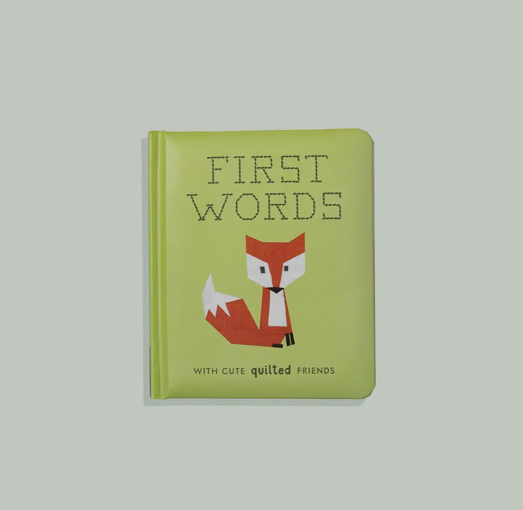 Paige Tate & Co. - First Words with Cute Quilted Friends (Baby Board Book) - Books