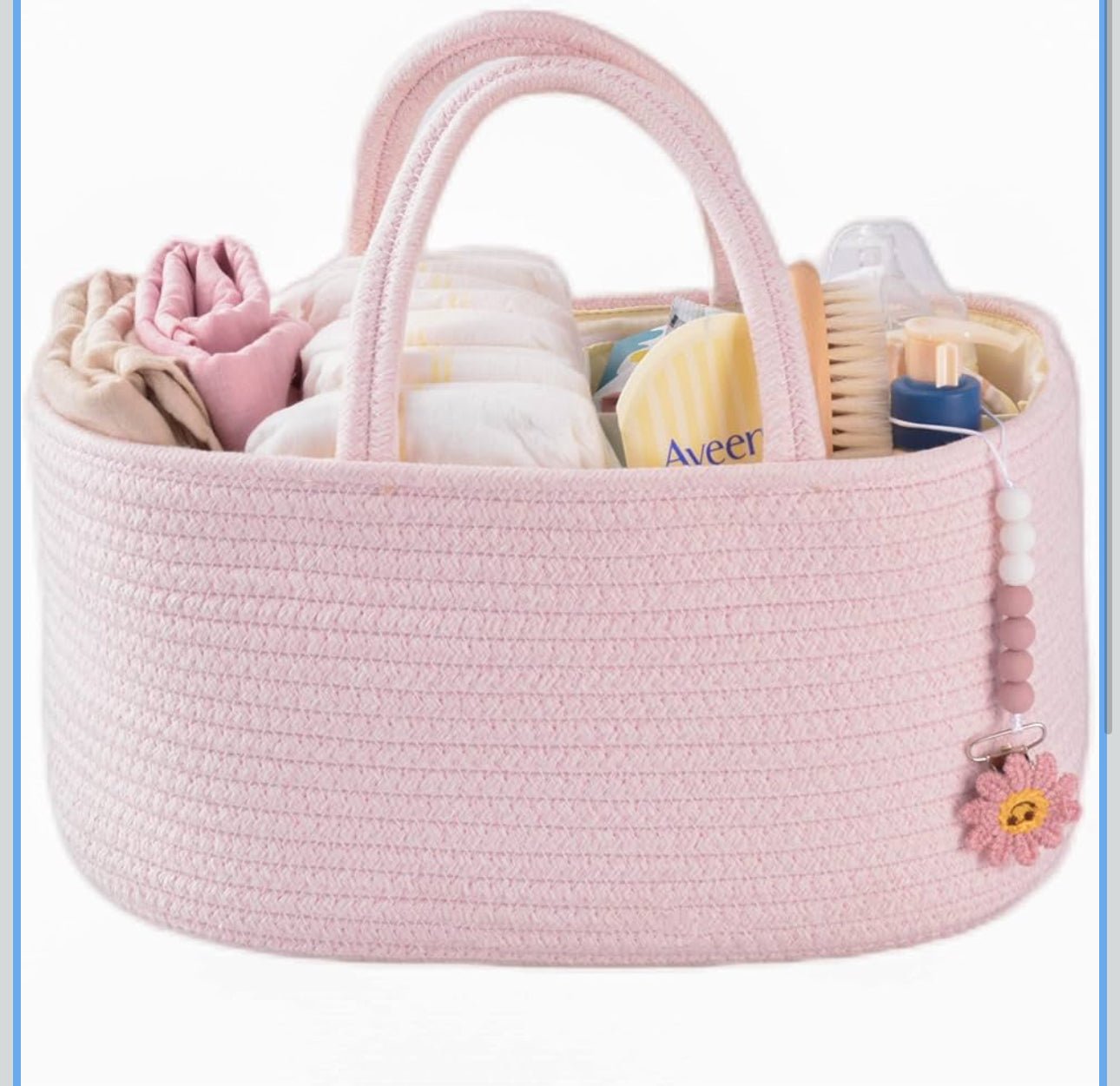 Pink Diaper Caddy - Blissful Bundlz