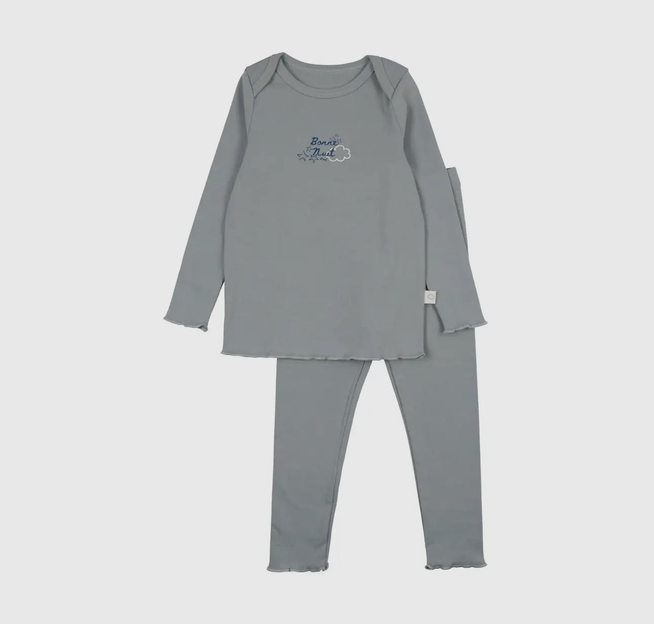 Pouf Baby Bonne Nuit Pajamas - Dusty Blue - Blissful Bundlz