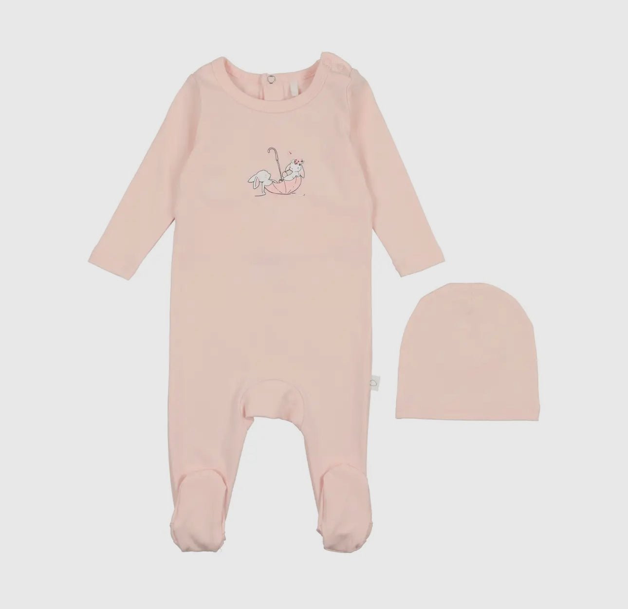 Pouf Baby Bunny Footie & Beanie - Blissful Bundlz