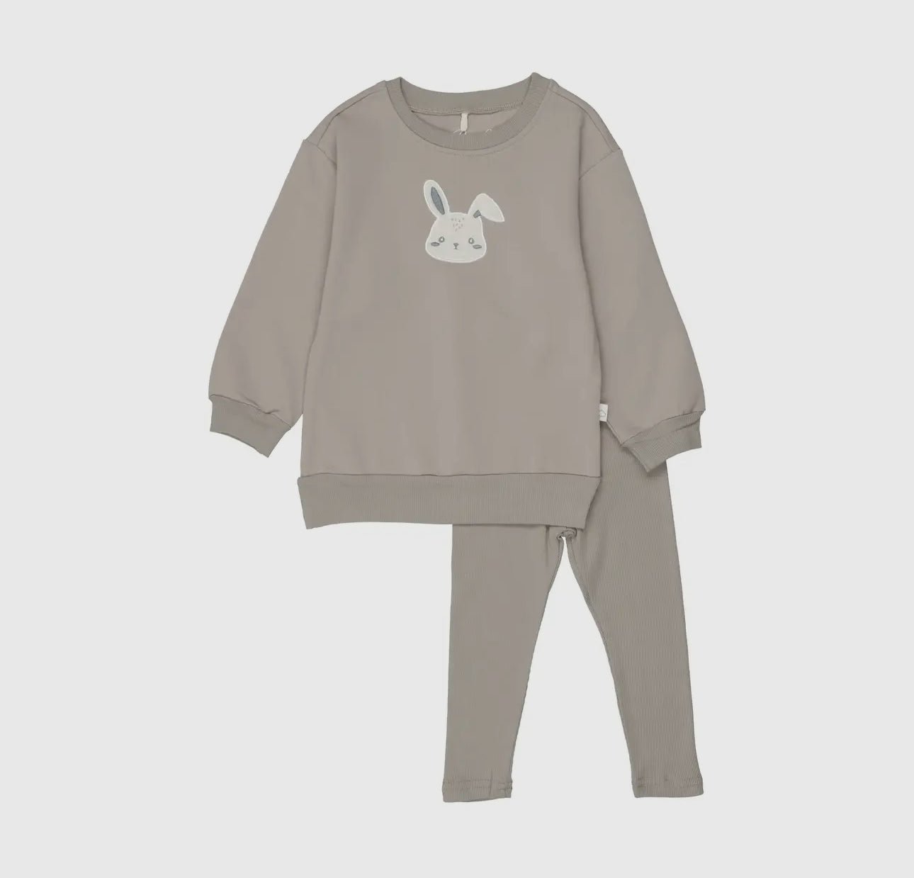 Pouf Baby Bunny Sherpa Set - Grey - Blissful Bundlz