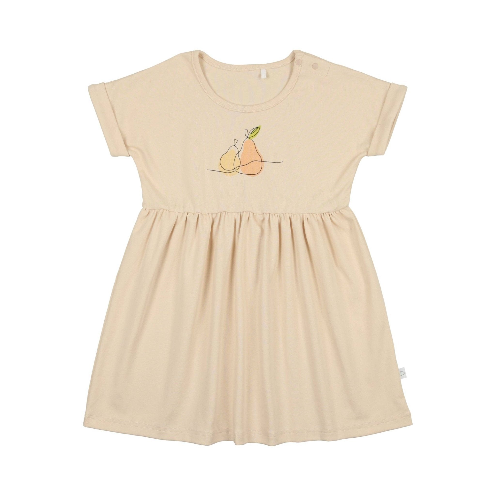 Pouf Baby Pear Graphic Short Sleeve Dress - Blissful Bundlz