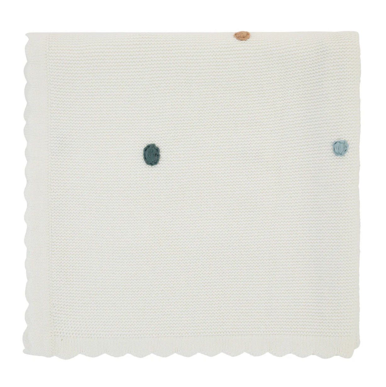 Ra & Da French Knot Stroller Knit Blanket - Blissful Bundlz