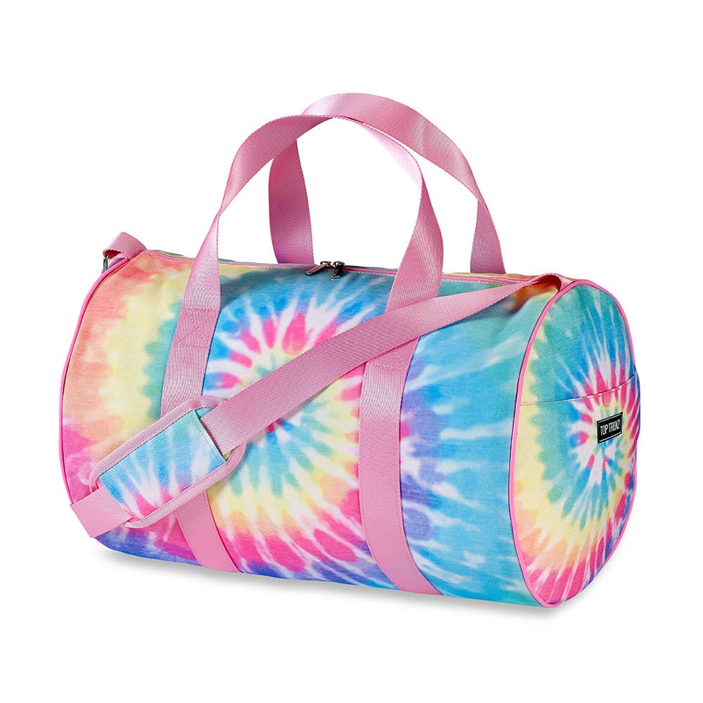 Top Trenz Pastel Delight Tie - Dye Canvas Duffel Bag - Blissful Bundlz