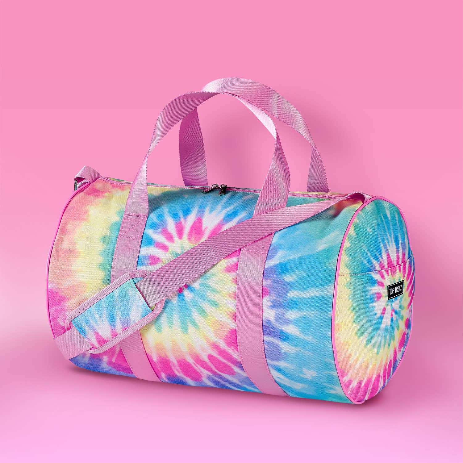 Top Trenz Pastel Delight Tie - Dye Canvas Duffel Bag - Blissful Bundlz