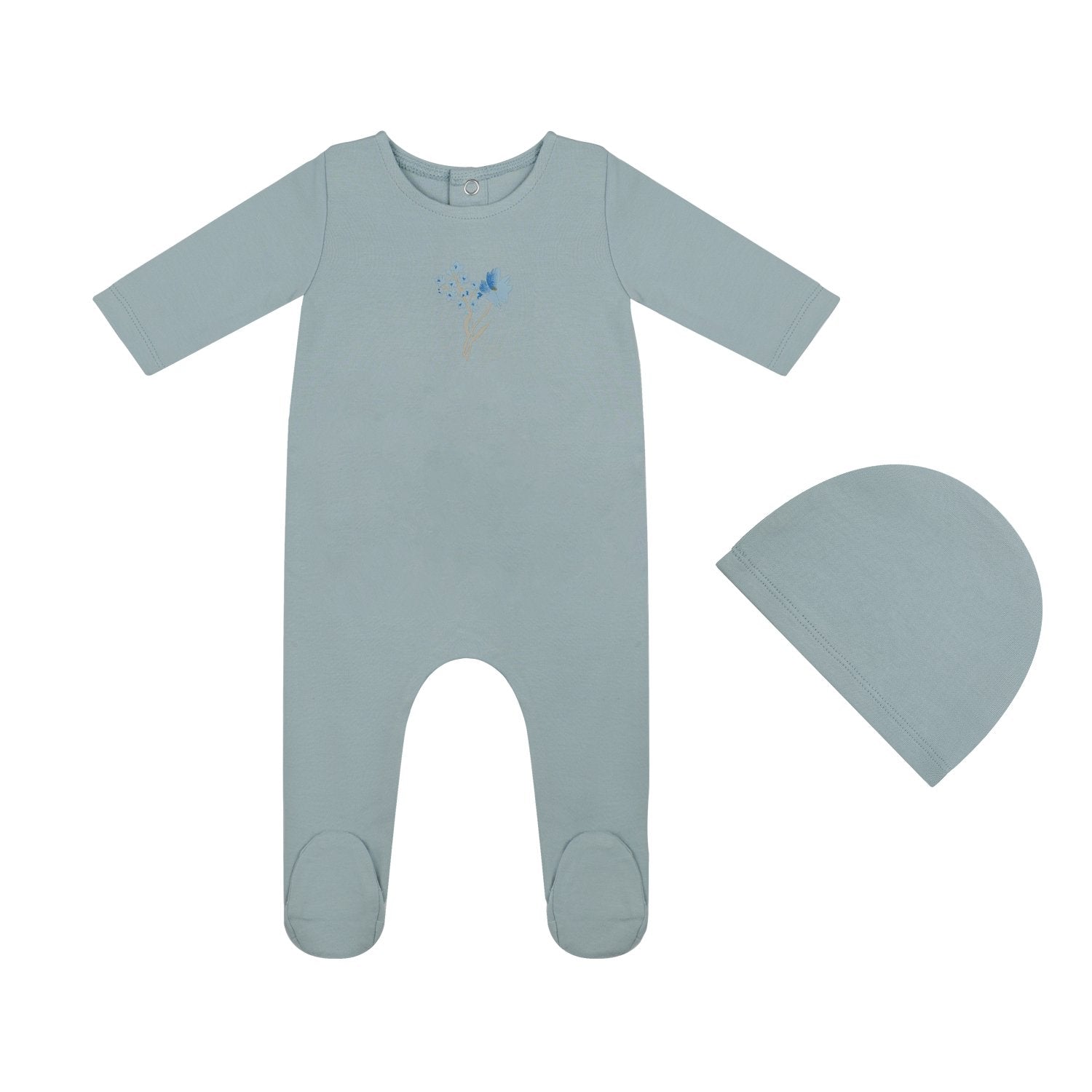 Tricot Bebe Watercolor Collection Footie - Blissful Bundlz