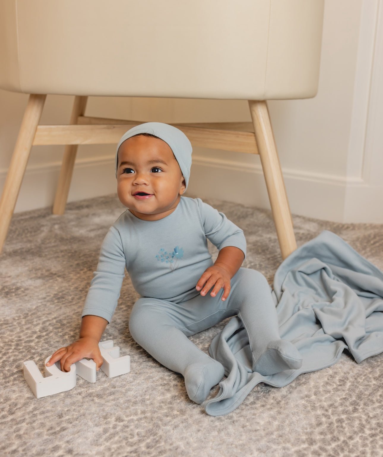 Tricot Bebe Watercolor Collection Footie - Blissful Bundlz