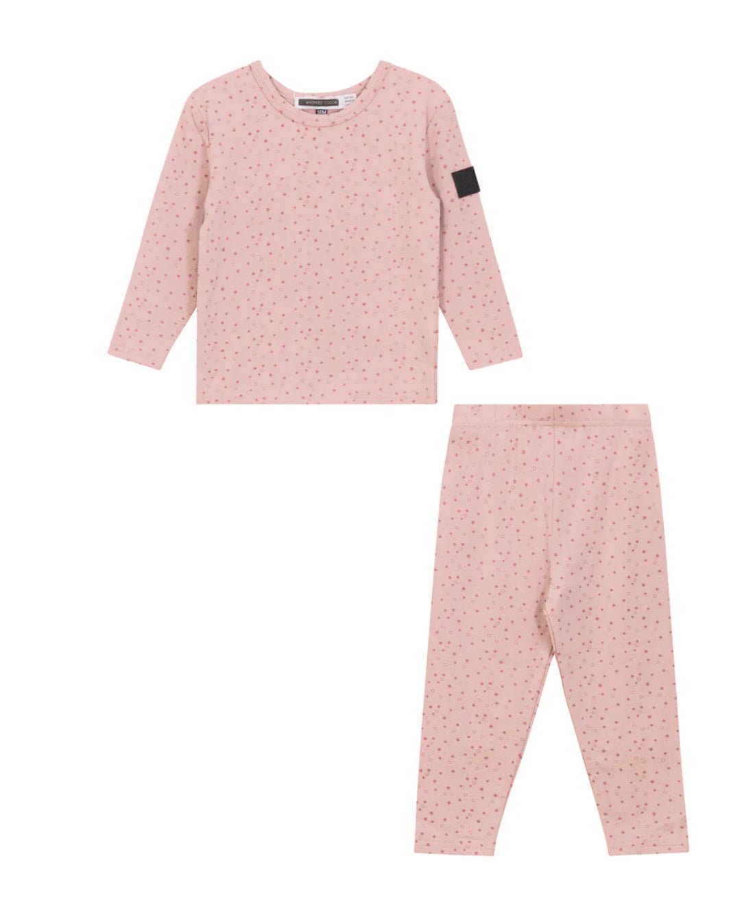 Whipped Cocoa Modal Jersey Kids Top And Legging Set With Star Print - Pink - Blissful Bundlz