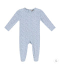 Whipped Cocoa Modal Jersey Star Print Footie - Blue - Blissful Bundlz
