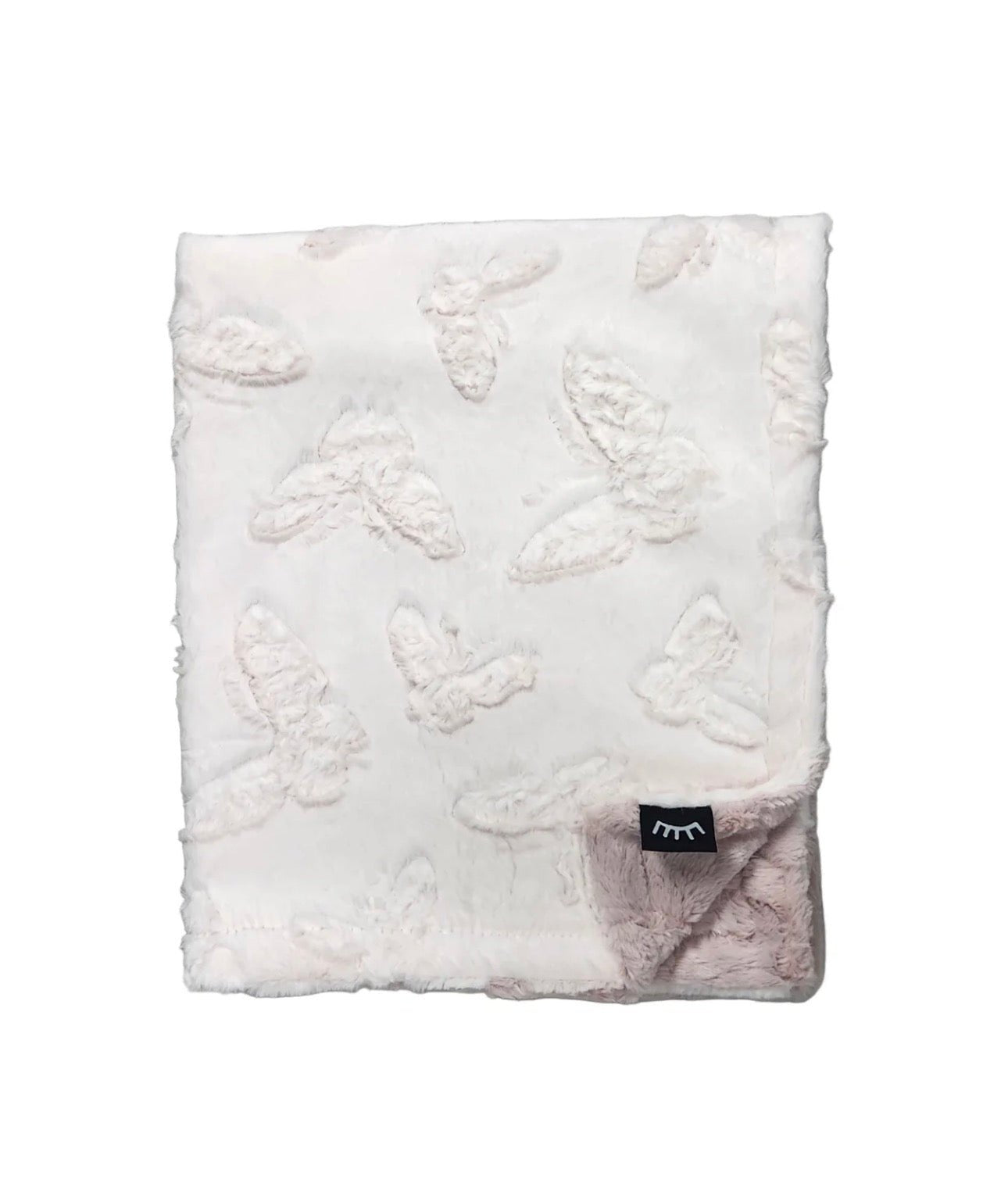 Winx + Blinx Butterfly Mauve Minky Baby Blanket - Minky Blanket