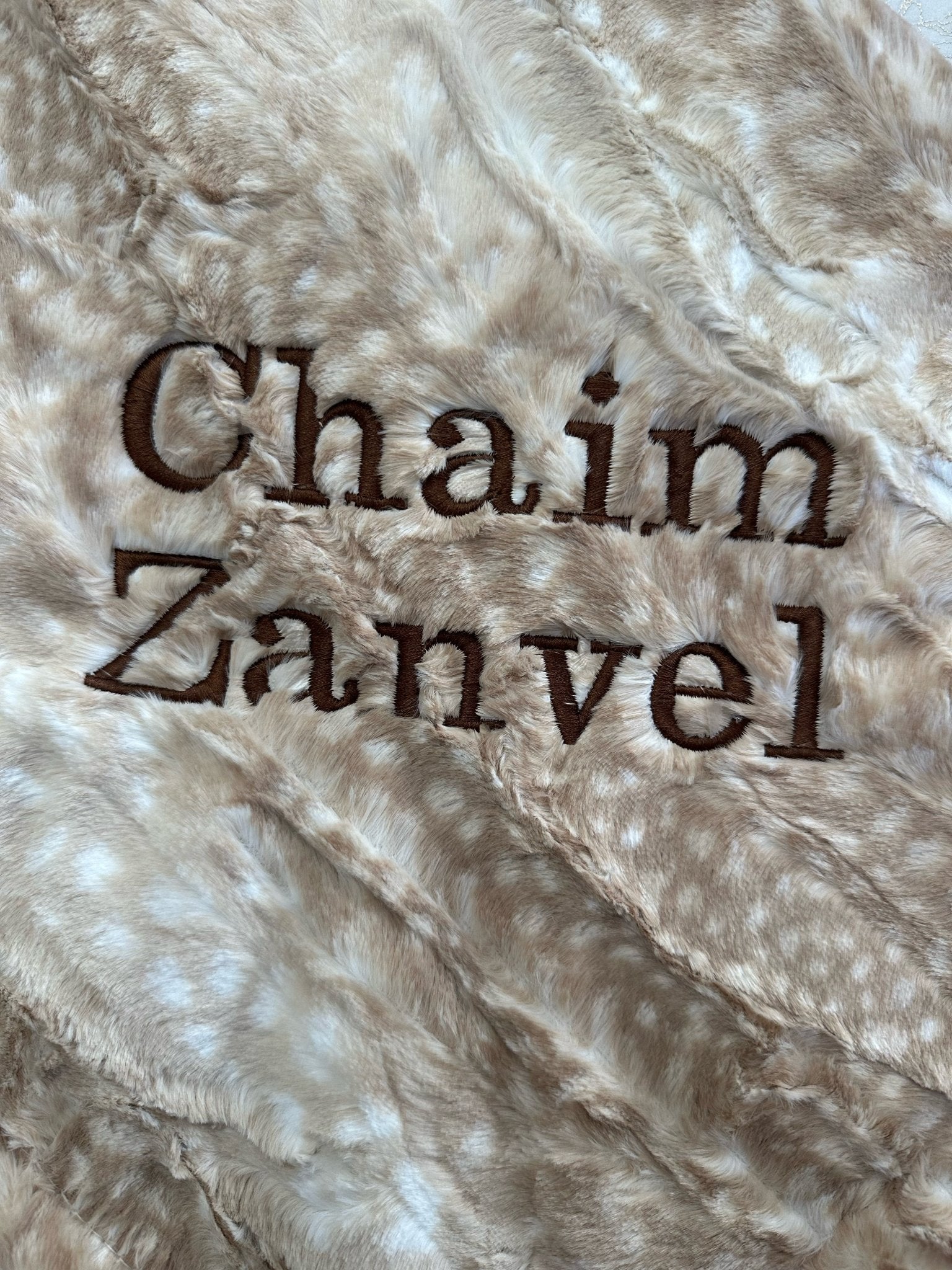 Winx + Blinx Cibirian Iced Taupe Minky Baby Blanket - Minky Blanket