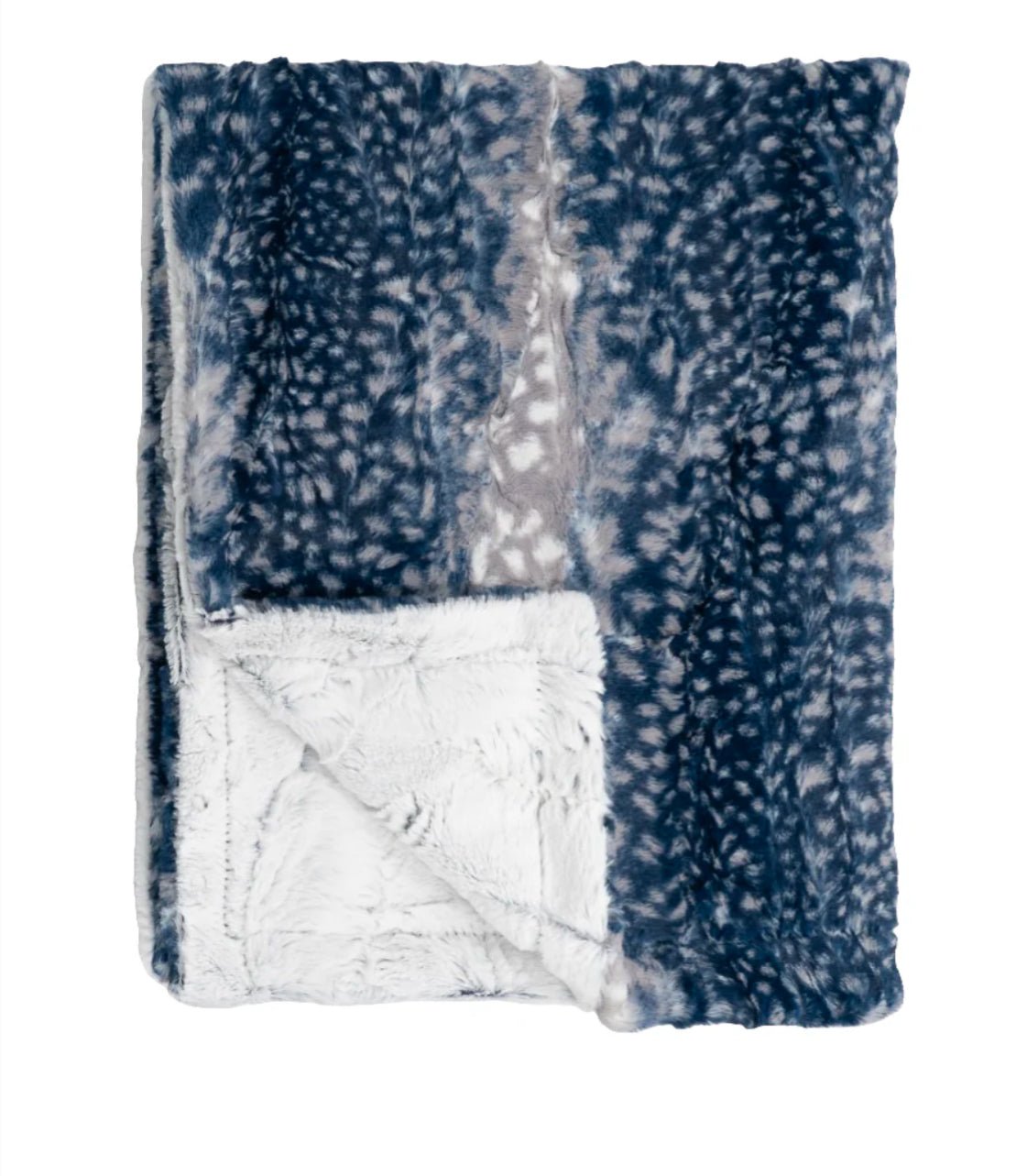 Winx + Blinx Cibirian Navy Frost Minky Baby Blanket – soft plush blanket for nursery, newborns, or baby shower gift.