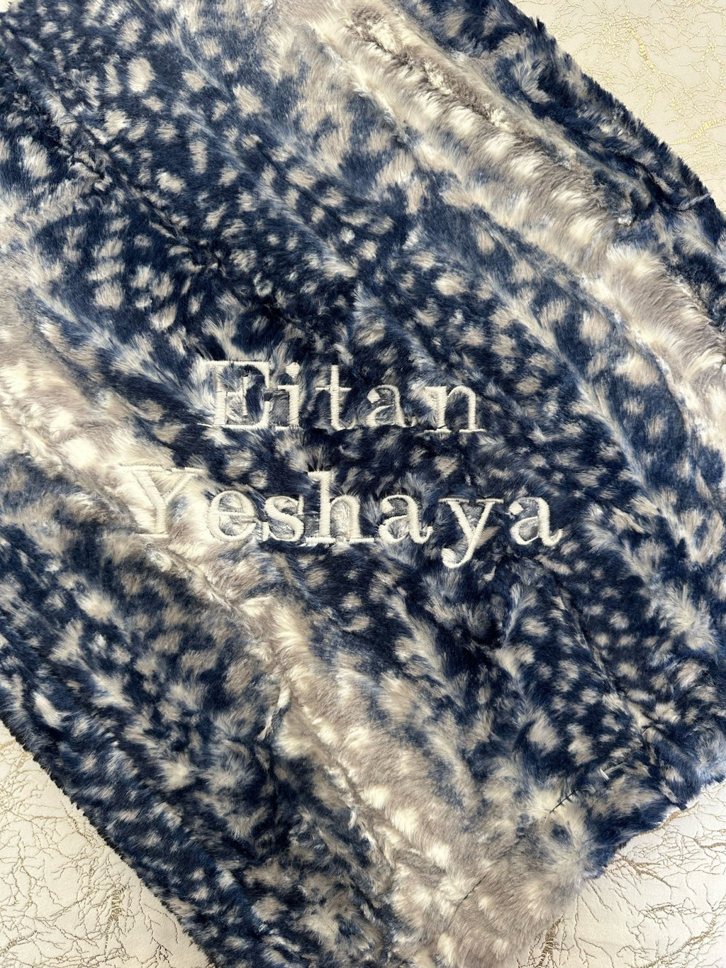 Winx + Blinx Cibirian Navy Frost Minky Baby Blanket – Soft Plush Nursery Gift | Blissful Bundlz - Minky Blanket