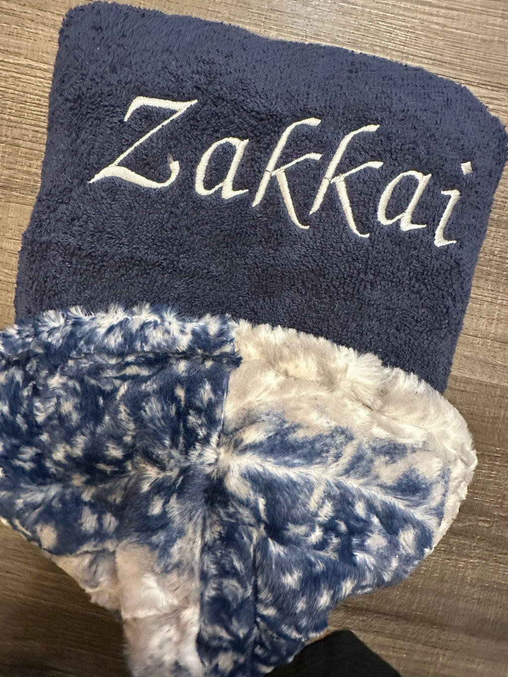 Winx + Blinx Cibirian Navy Fuzzy Hooded Baby Towel - Towel