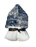 Winx + Blinx Cibirian Navy/White Fuzzy Hooded Baby Towel - Towel