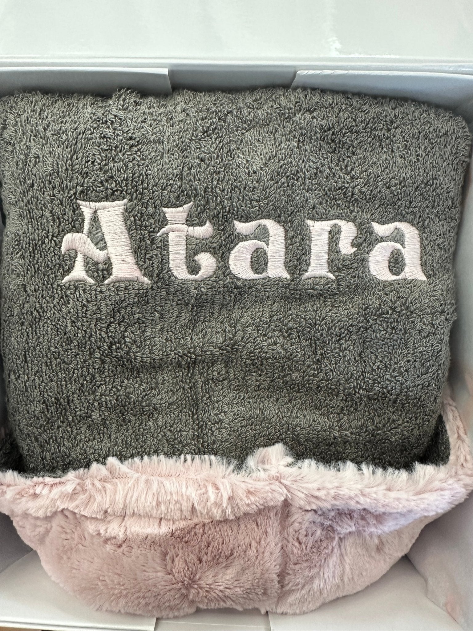 Winx + Blinx Cozy Blush Grey Hooded Towel - Towel