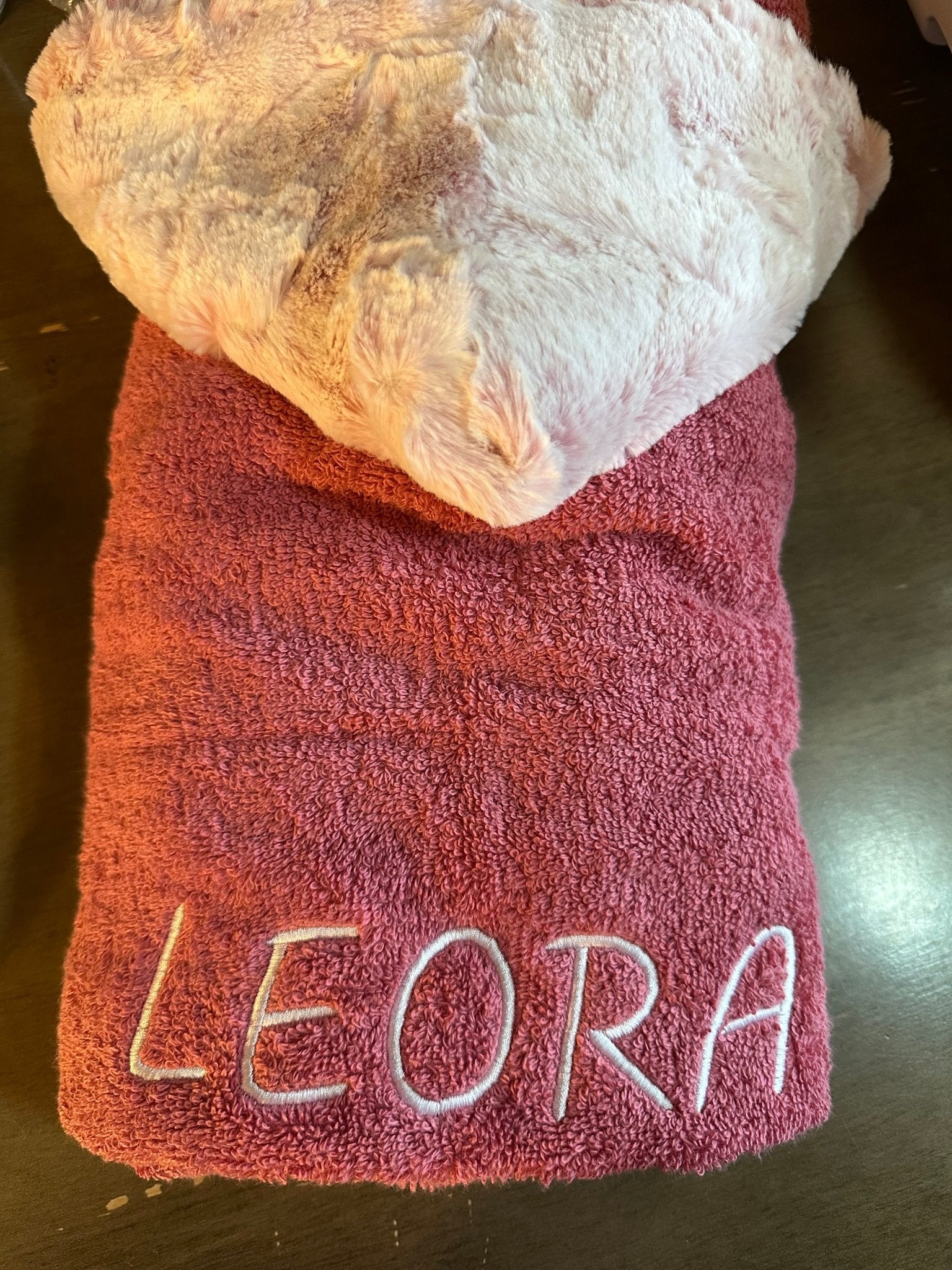 Winx + Blinx Doe Mauve Fuzzy Hooded Baby Towel - Blissful Bundlz