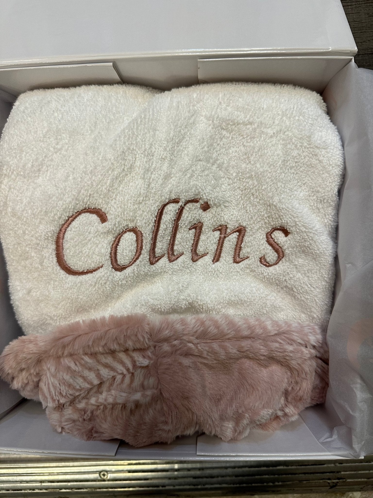 Winx + Blinx Elegance Mauve Fuzzy Hooded Baby Towel - Towel
