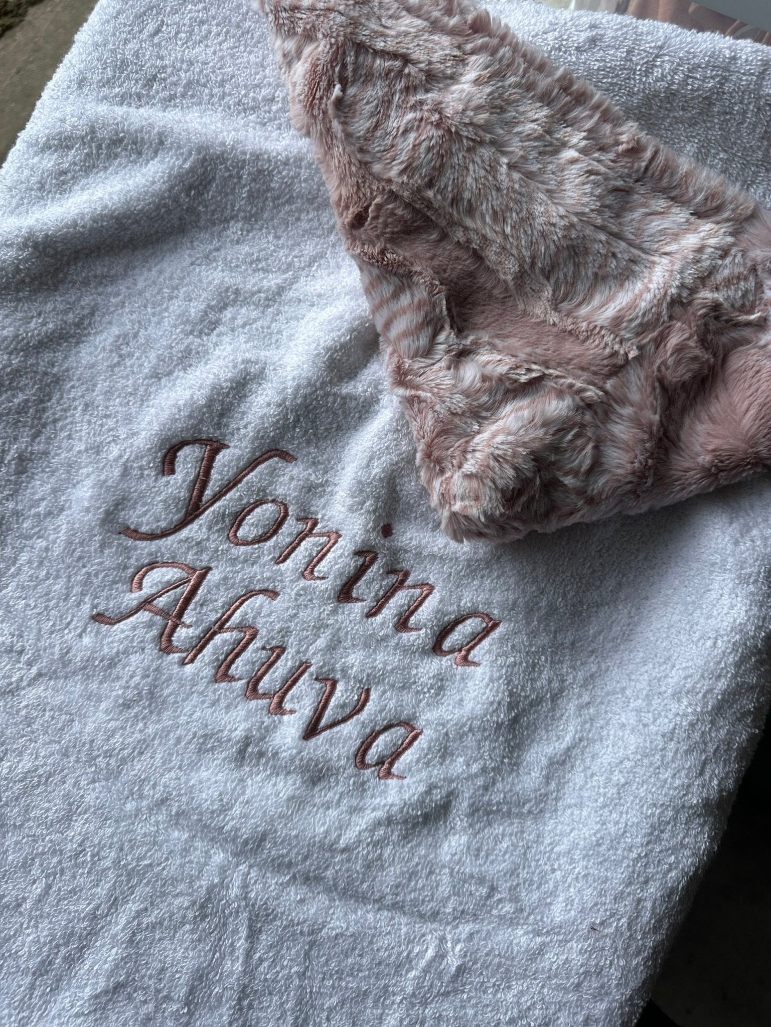 Winx + Blinx Elegance Mauve Fuzzy Hooded Baby Towel - Towel