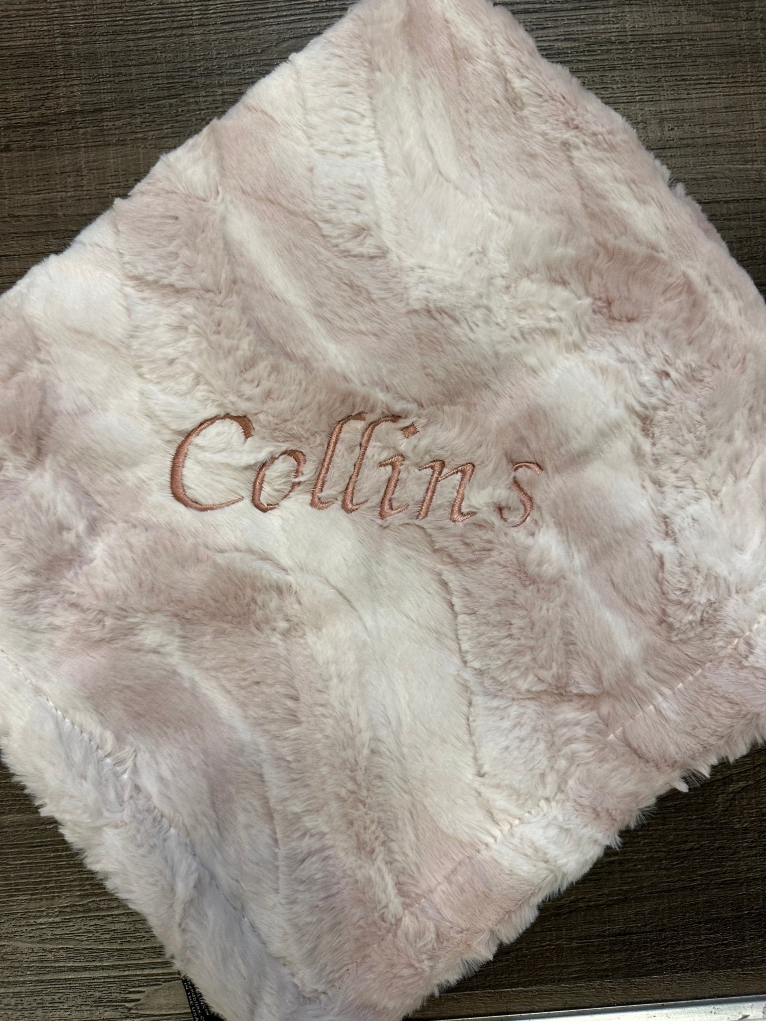 Winx + Blinx Embossed Ombré Blush Minky Baby Blanket - Minky Blanket