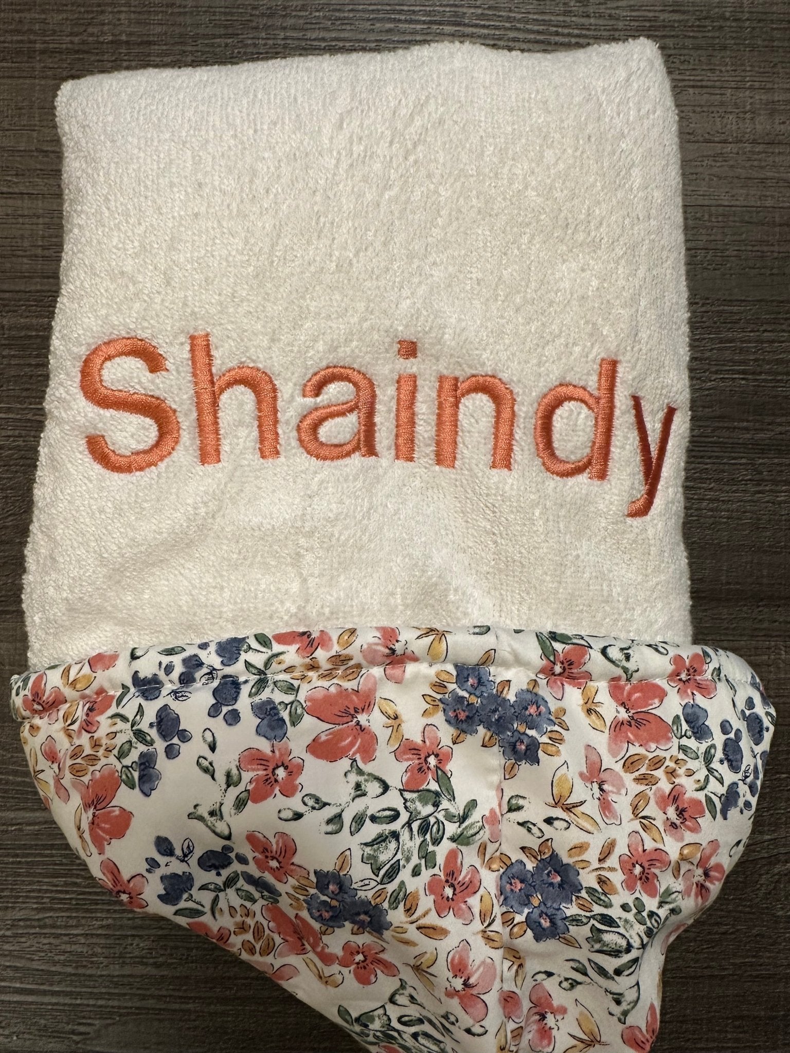 Winx + Blinx Florette Hooded Towel – Soft Floral Baby Bath Towel with Optional Embroidery - Towel