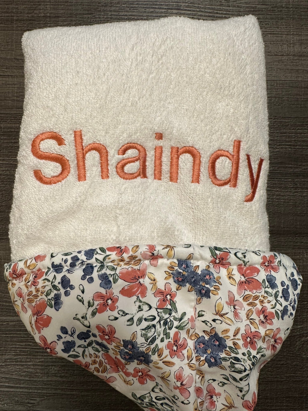 Winx + Blinx Florette Hooded Towel – Soft Floral Baby Bath Towel with Optional Embroidery - Towel