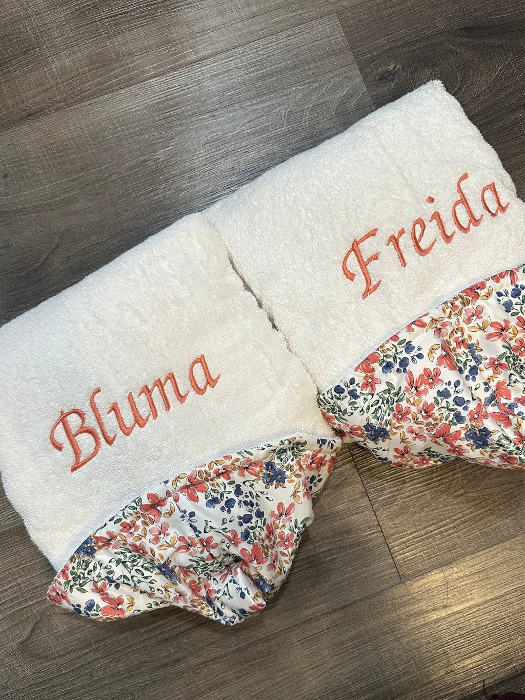 Winx + Blinx Florette Hooded Towel – Soft Floral Baby Bath Towel with Optional Embroidery - Towel