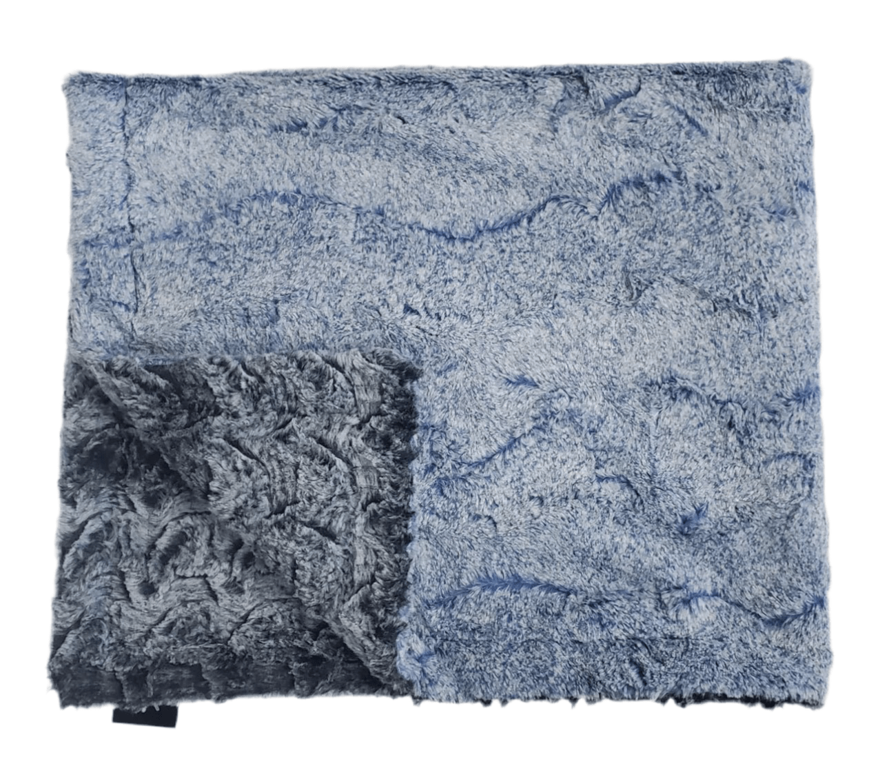 Winx + Blinx Frosted Sky/Prince Navy Minky Baby Blanket - Blissful Bundlz