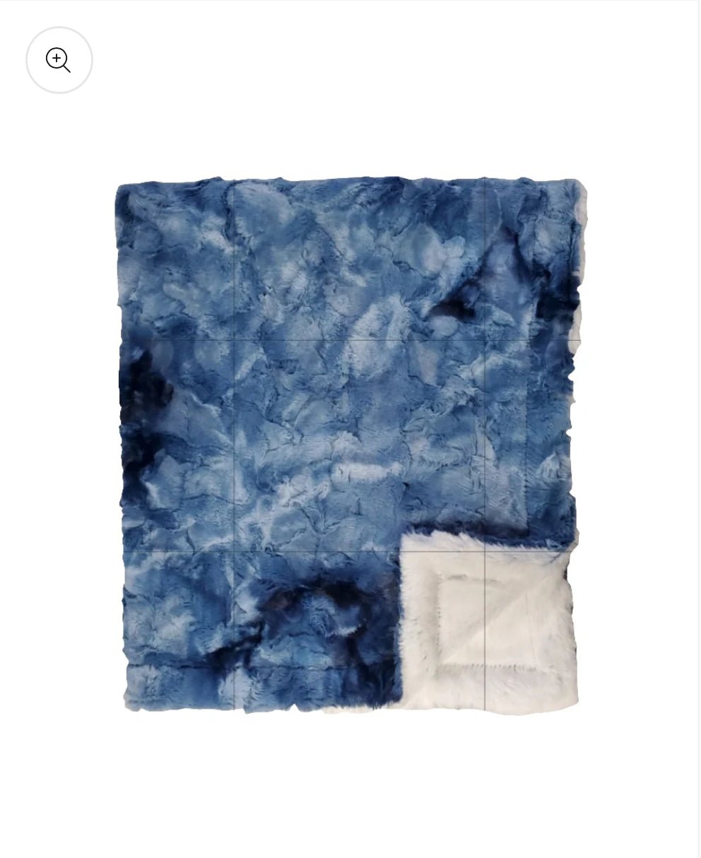 Winx + Blinx Galaxy Jeans/Cream Minky Baby Blanket - Blissful Bundlz