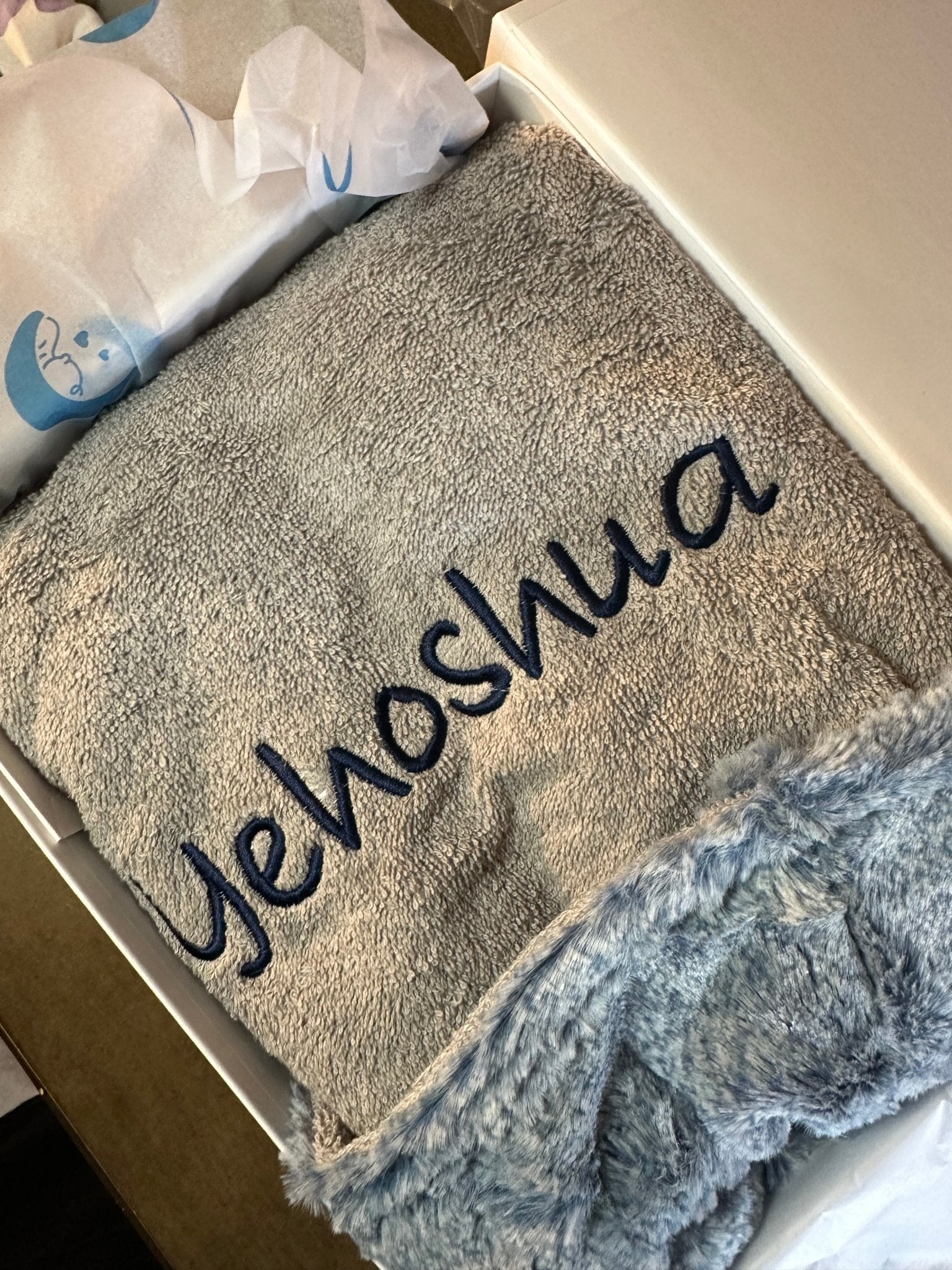 Winx + Blinx Heather Blue Fuzzy Hooded Baby Towel - Blissful Bundlz