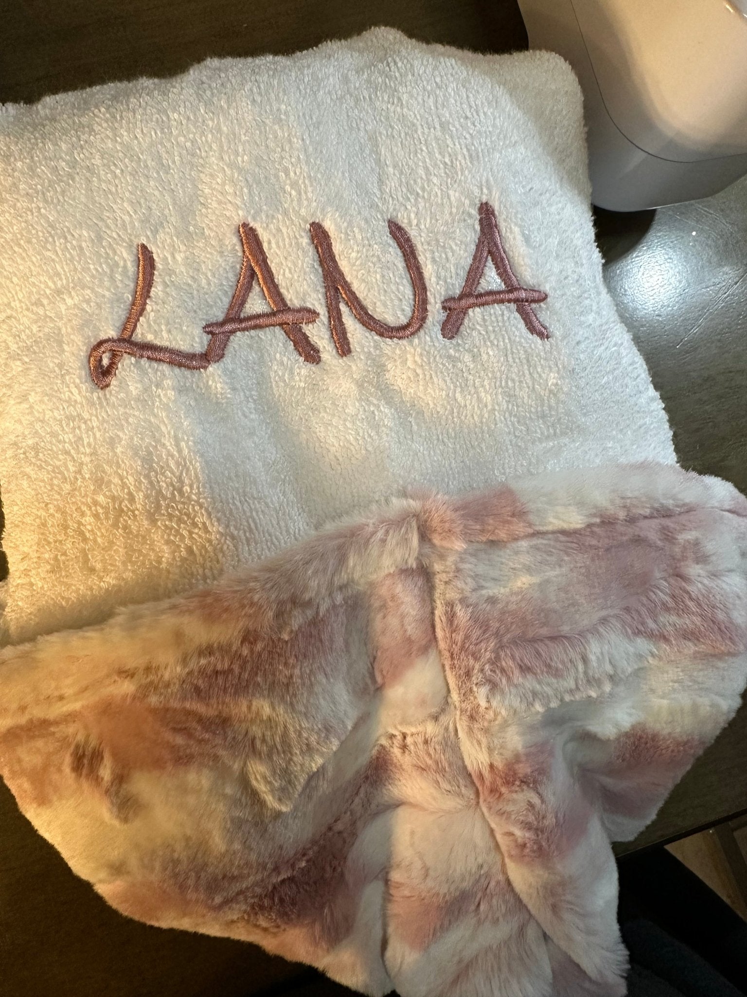 Winx + Blinx Marble Blush Fuzzy Hooded Baby Towel - Blissful Bundlz