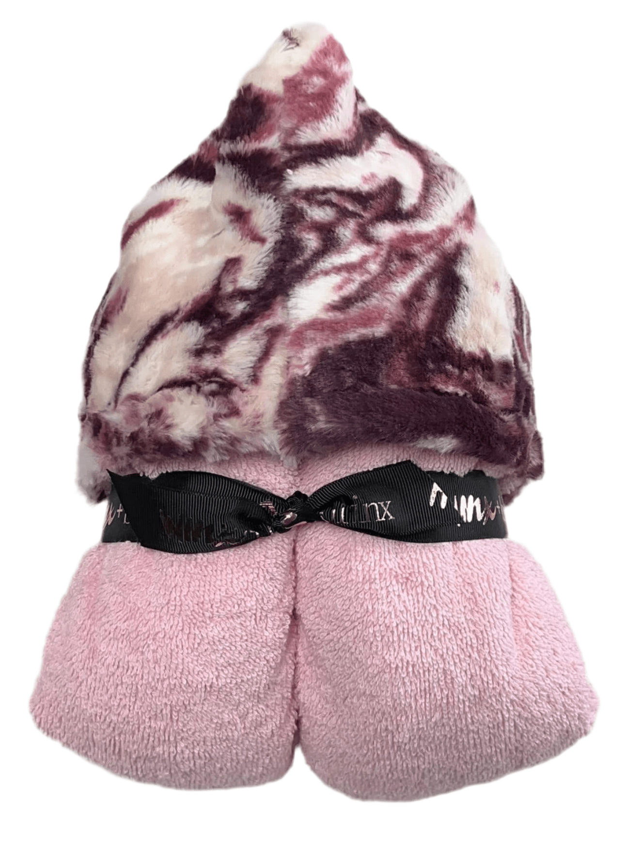 Winx + Blinx Marble Rosewine Hooded Towel - Blissful Bundlz