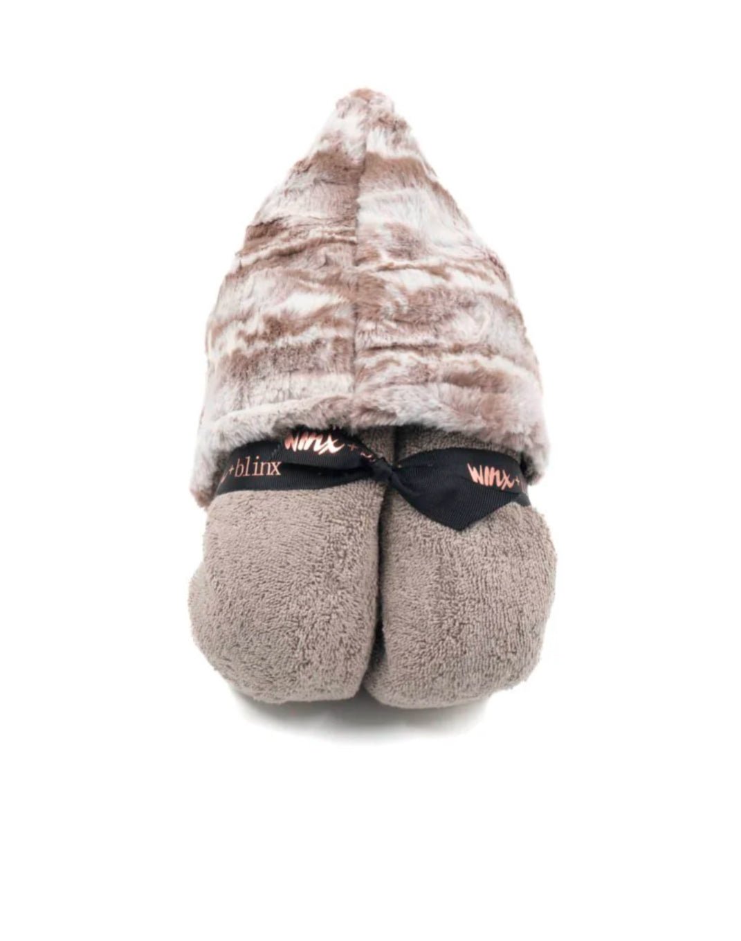 Winx + Blinx Marble Taupe Hooded Towel - Blissful Bundlz