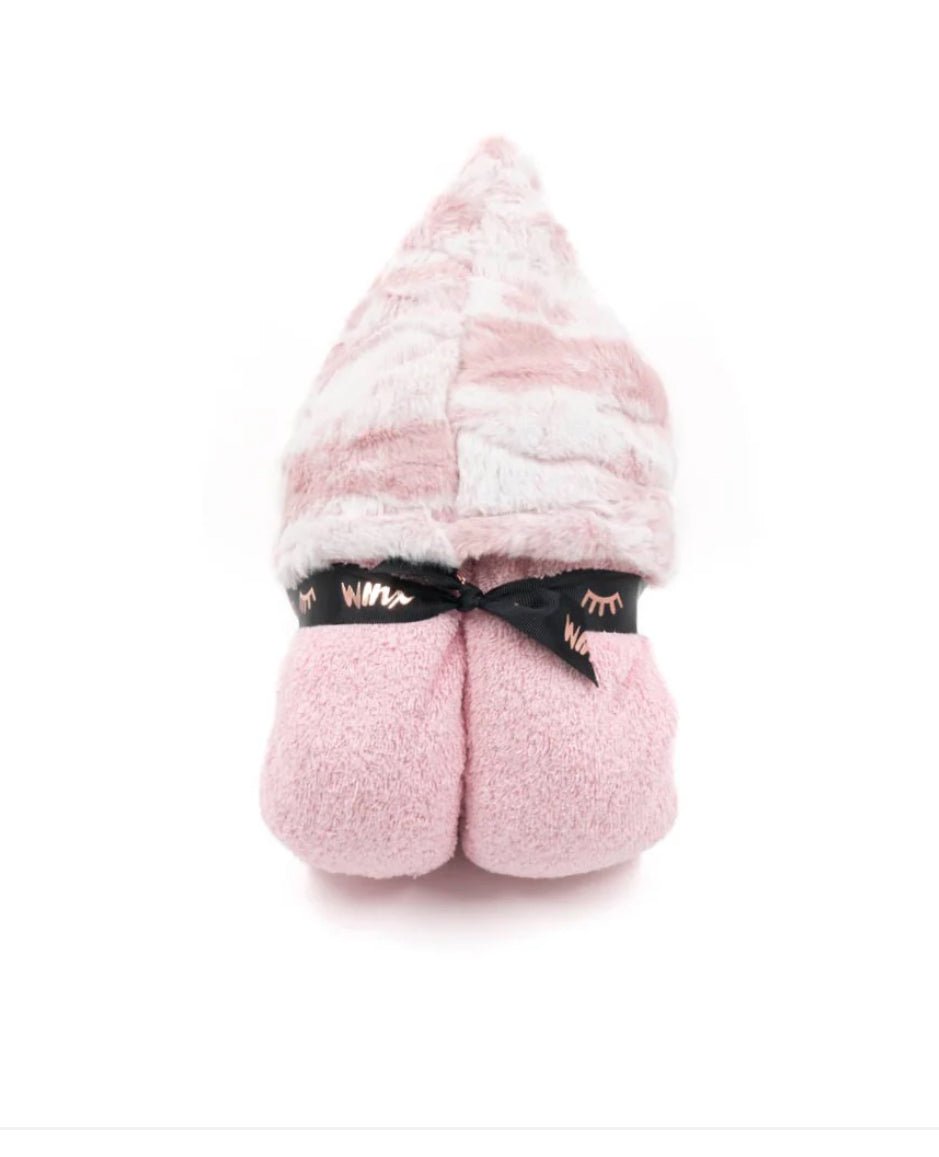 Winx + Blinx Marble/Pink Hooded Towel - Blissful Bundlz