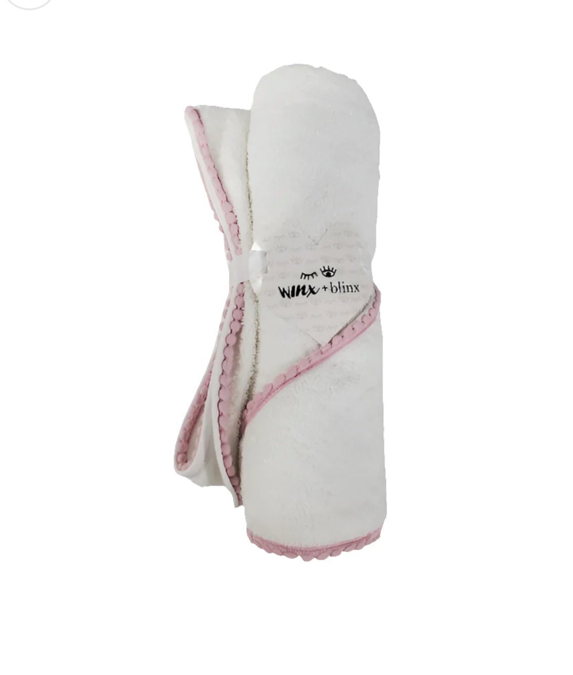 Winx + Blinx Mauve Pom Trim Hooded Towel - Blissful Bundlz