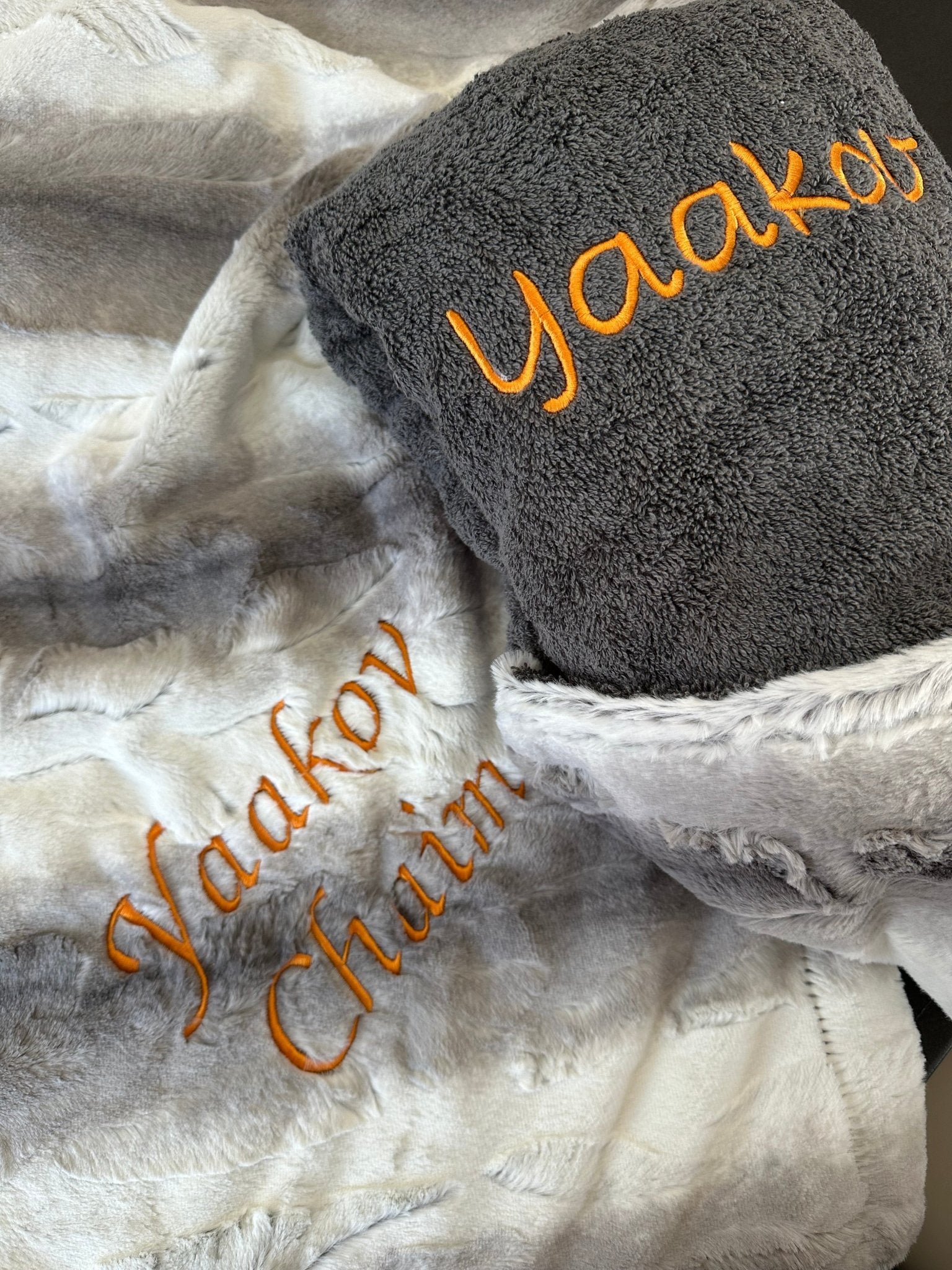 Winx + Blinx Ombré Charcoal Minky Blanket - Blissful Bundlz