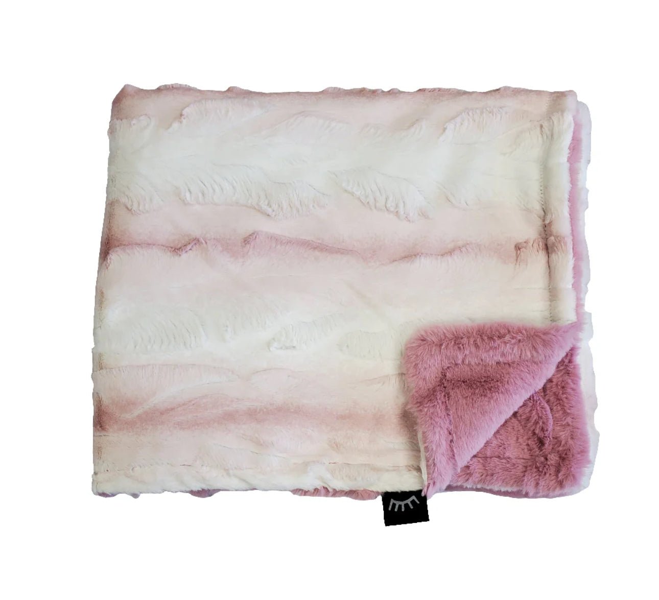 Winx + Blinx Ombré/Woodrose Minky Baby Blanket - Blissful Bundlz