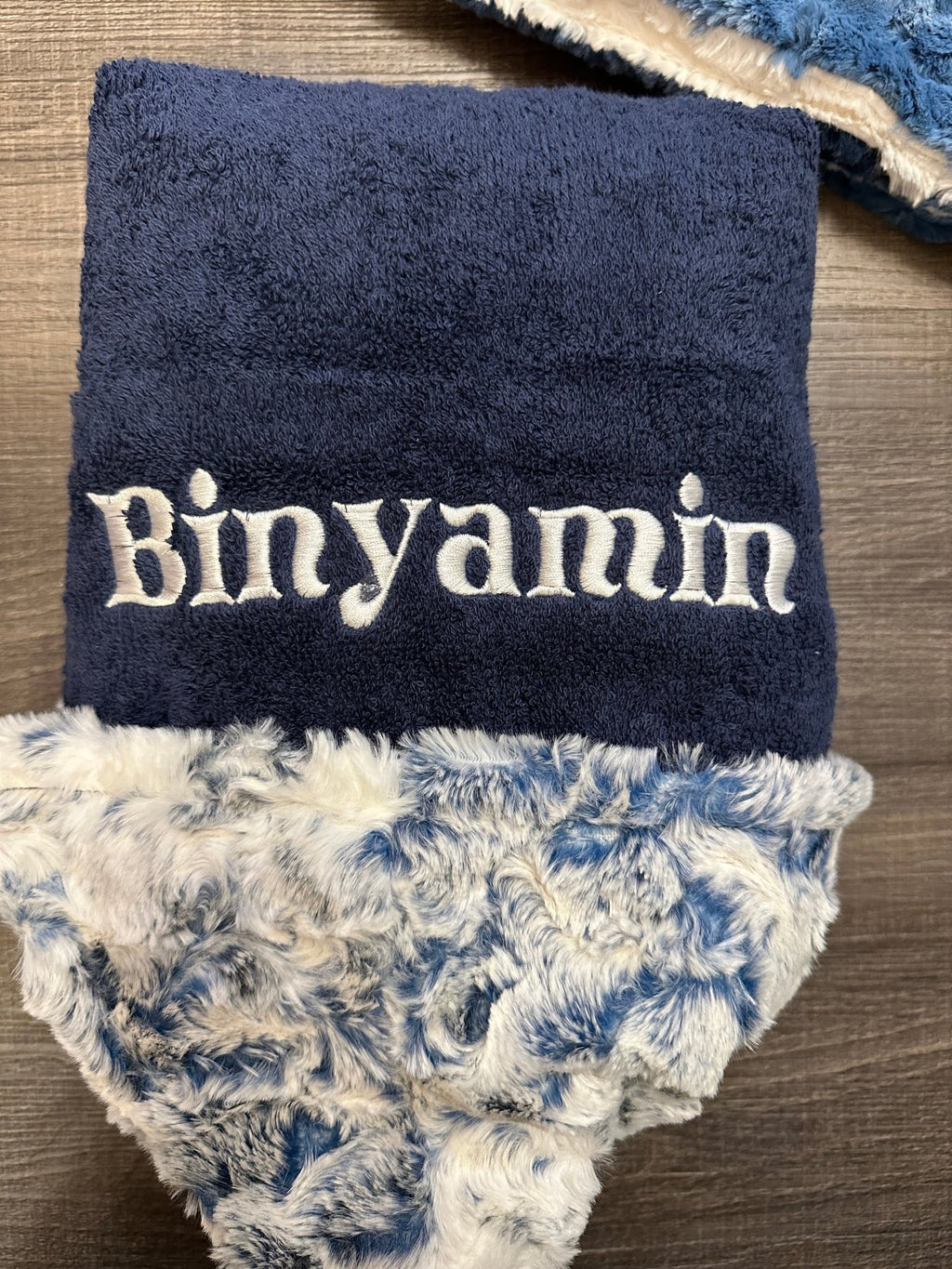 Winx + Blinx Owl Navy/Navy Fuzzy Hooded Baby Towel - Towel
